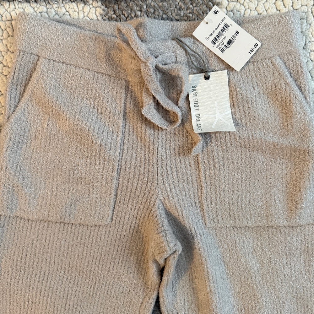 NWT Barefoot Dreams Cozy Chic Lite knit sweatpants - Picture 3 of 5